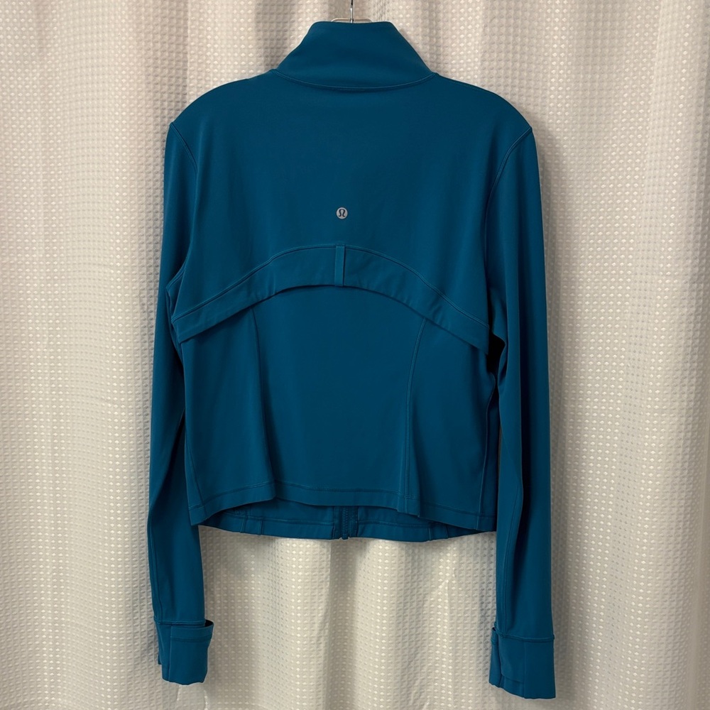 Lululemon Define Cropped Nulu Jacket ~ 12 ~ Hawaiian Blue - Picture 5 of 11
